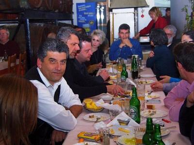 O Αντιπρόεδρος Νίκος Υφαντής με τα υπόλοιπα μέλη