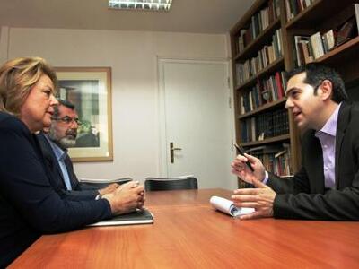 Στο ίδιο τραπέζι Τσίπρας - Κατσέλη