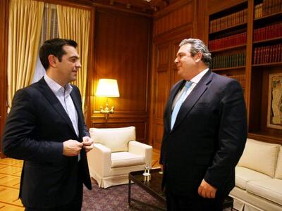Σε εξέλιξη η συνάντηση Τσίπρα-Καμμένου