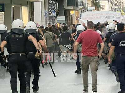 Πάτρα: Έπεσαν δακρυγόνα στην πορεία για ...