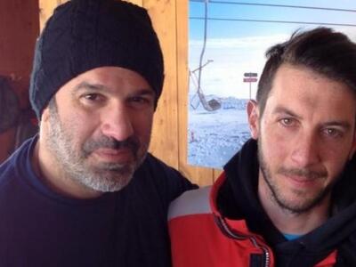 Ο Σπύρος Χαριτάτος στο Χιονοδρομικό των Καλαβρύτων