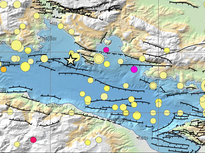Κορινθιακός: Ο χάρτης με τα ρήγματα και ...