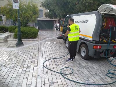 Πάτρα: Δύο νέα πλυστικά οχήματα απέκτησε ο Δήμος 