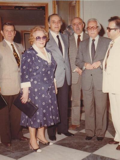 Αριστερά ο Μανώλης Πράτσικας, τρίτος από...