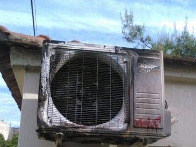 Τα κλιματιστικά πήραν φωτιά ... στην κυριολεξία