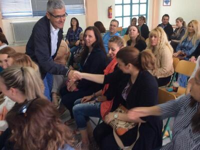 Πάτρα: Στο 32ο Δημοτικό μίλησε ο Άγγελος Τσιγκρής 