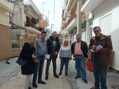 Επίσκεψη Ψωμά στα έργα πεζοδρόμησης της ...