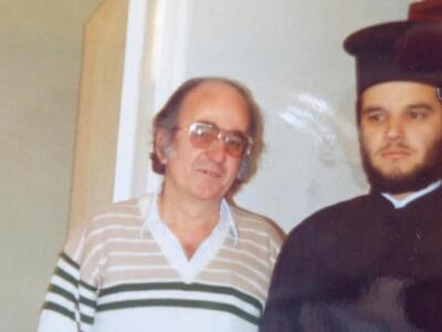 Με τον ανιψιό πατέρα Μάξιμο Βγενόπουλο, ...