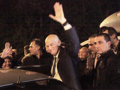 Για ούζο με δημοσιογράφους ο Γιώργος Παπανδρέου