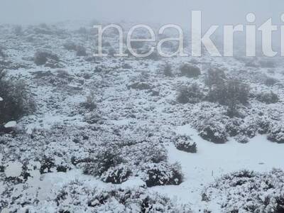 Καιρός: Χιονίζει στην Κρήτη - Στα λευκά ...