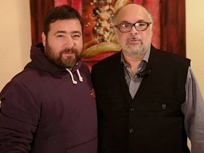 Ο Περικλής Σωτηρόπουλος με το Νίκο Τζανάκο