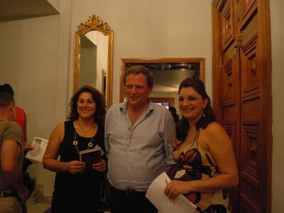 Ο Κώστας Χριστόπουλος με τη σύζυγό του κ...