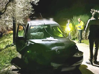 Παραβόλα Αιτωλοακαρνανίας: Όχημα καρφώθηκε σε ελιά