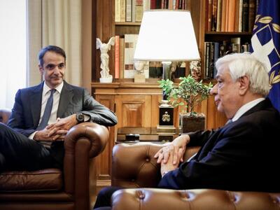 Στον Πρόεδρο της Δημοκρατίας ο Κυριάκος Μητσοτάκης