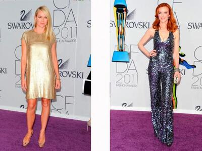 Naomi Watts με μεταλλικό φόρεμα Calvin K...