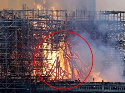 Εμφανίστηκε ο Ιησούς στη φλεγόμενη Παναγ...