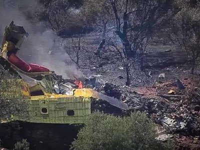 Κάρυστος: Πώς έπεσε το Canadair - Εμπειρ...