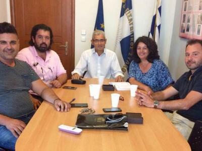 Συνάντηση του Άγγελου Τσιγκρή με τον Εμπ...