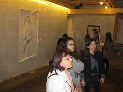 Στον πρώτο όροφο της αίθουσας τέχνης Παλίσσανδρος