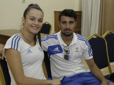 Οι αθλητές: Δέσποινα Μουρτά και Κωσταντί...