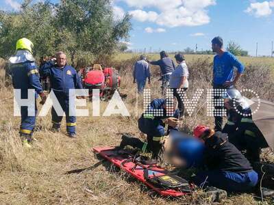 Λεχαινά: Σοβαρό ατύχημα με τρακτέρ- Τραυ...