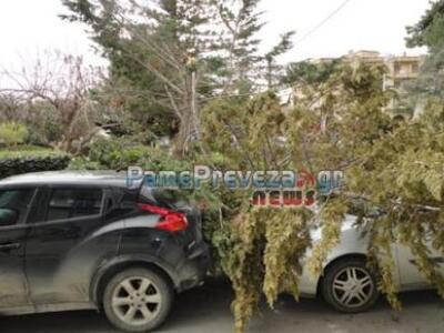 Πρέβεζα: Ισχυροί άνεμοι έπληξαν την πόλη...