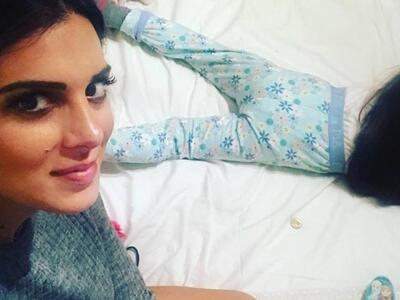 Η selfie της Τσιμτσιλή την ώρα που βάζει...