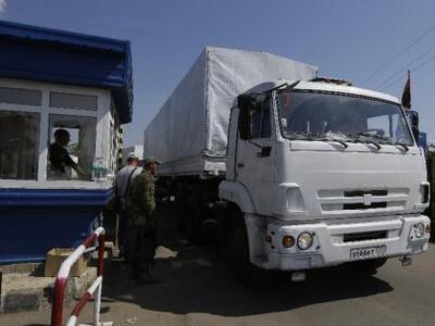 Τα πρώτα φορτηγά του ρωσικού κονβόι με α...