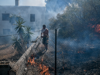 Δήμαρχος Βιλίων: Οι φλόγες βρίσκονται στ...