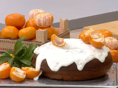 Κέικ γιαουρτιού με ελαιόλαδο και μανταρίνι Χίου