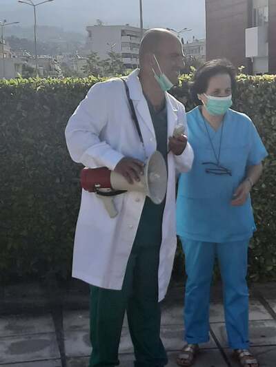 Πάτρα: Δυναμική κινητοποίηση από τους νοσηλευτές στο Νοσοκομείο "Άγιος Ανδρέας" -ΔΕΙΤΕ ΦΩΤΟ