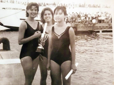 Οι κολυμβήτριες του ΝΟΠ στα Μαραγκοπούλε...