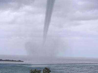 Υδροστρόβιλος εμφανίστηκε στην Κέρκυρα