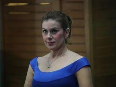 Η Ευγενία Μανωλίδου στην κεντρική προεκλ...