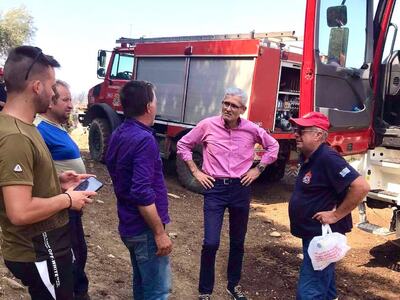 Ο Άγγελος Τσιγκρής στα πύρινα μέτωπα της...