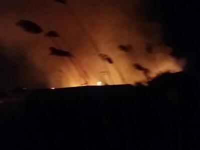 Μεγάλη φωτιά σε σκουπίδια στην Σπιάντζα ...