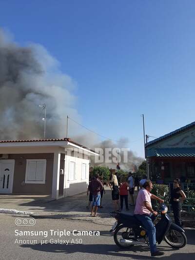Ηλεία: Πυρκαγιά σε καταυλισμό εργατών γης στη Ν. Μανωλάδα- Έσκασαν μπουκάλες υγραερίου