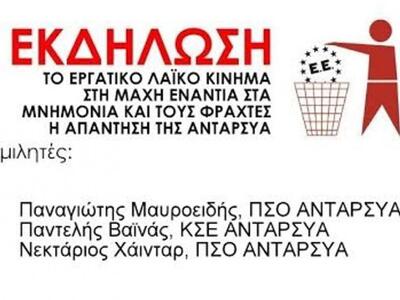 Πάτρα:"Το εργατικό λαϊκό κίνημα στη...