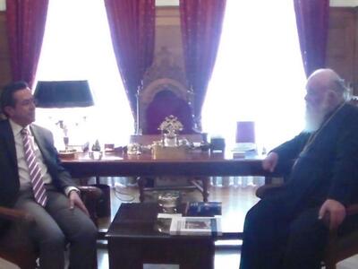 Συνάντηση Νίκου Νικολόπουλου με τον Αρχι...