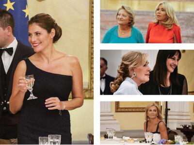 Τι φόρεσαν οι κυρίες στο Προεδρικό Μέγαρ...