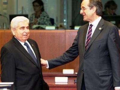 Συναντήθηκαν απόψε Σαμαράς - Χριστόφιας