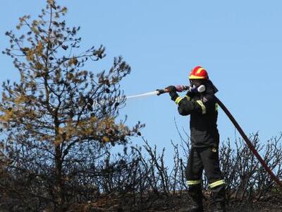 Και Αιγιώτες πυροσβέστες στη φωτιά της Χίου
