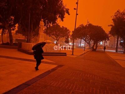 Απόκοσμες εικόνες: Το Ηράκλειο «θάφτηκε»...