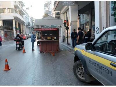 Πάτρα: Συνεχίστηκε το γκρέμισμα ορφανών περιπτέρων