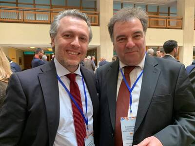 Με τον Θεόδωρο Ρέντζο της Ram Εurope