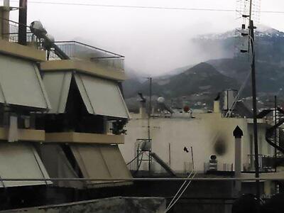 Πάτρα: Ξεκίνησε να χιονίζει στον Παναχαϊκό - ΦΩΤΟ