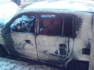 Το αυτοκίνητο που κάηκε