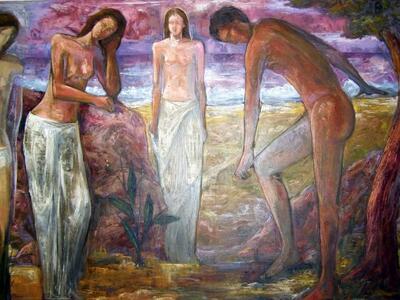 "Ο χορός της ζωής", (λάδι σε μ...