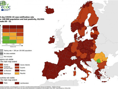ECDC: Στο «βαθύ κόκκινο» η Ελλάδα και σχ...