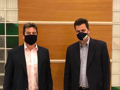  Συνάντηση Πέτρου Ψωμά με τον Δήμαρχο Νό...